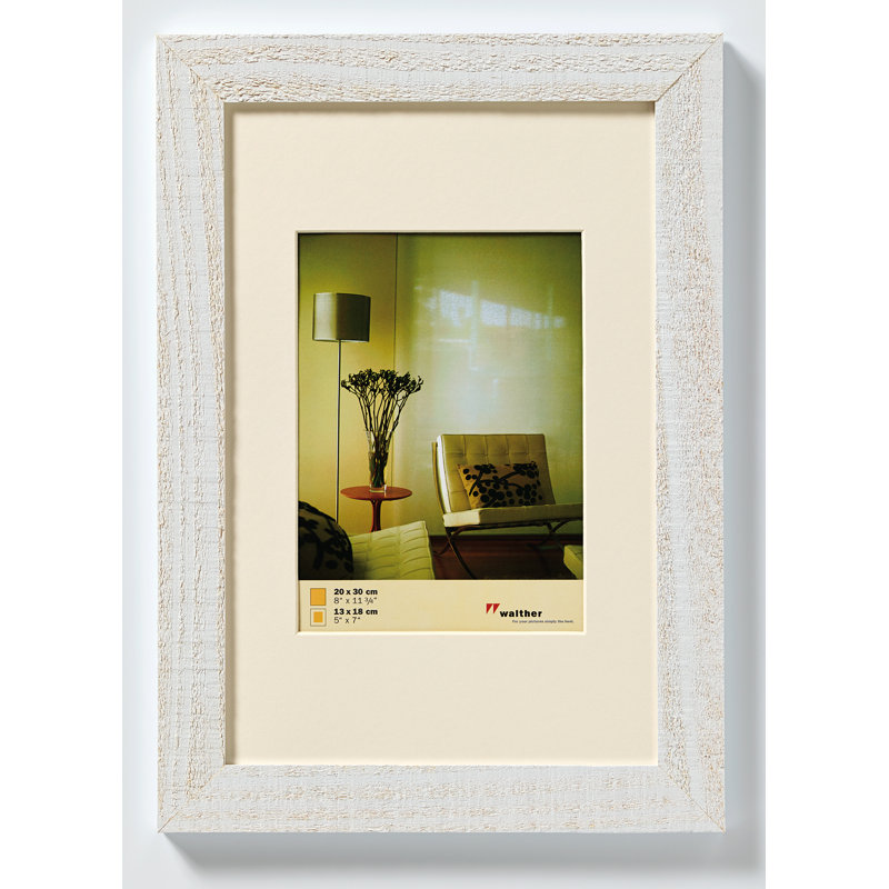 Home Solid Wood Picture Frame, Polar white, 45cm H x 30cm W
