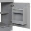 Meuble-lavabo gris 20 po avec lavabo et armoire de rangement, tablette réglable | Idée de cadeau