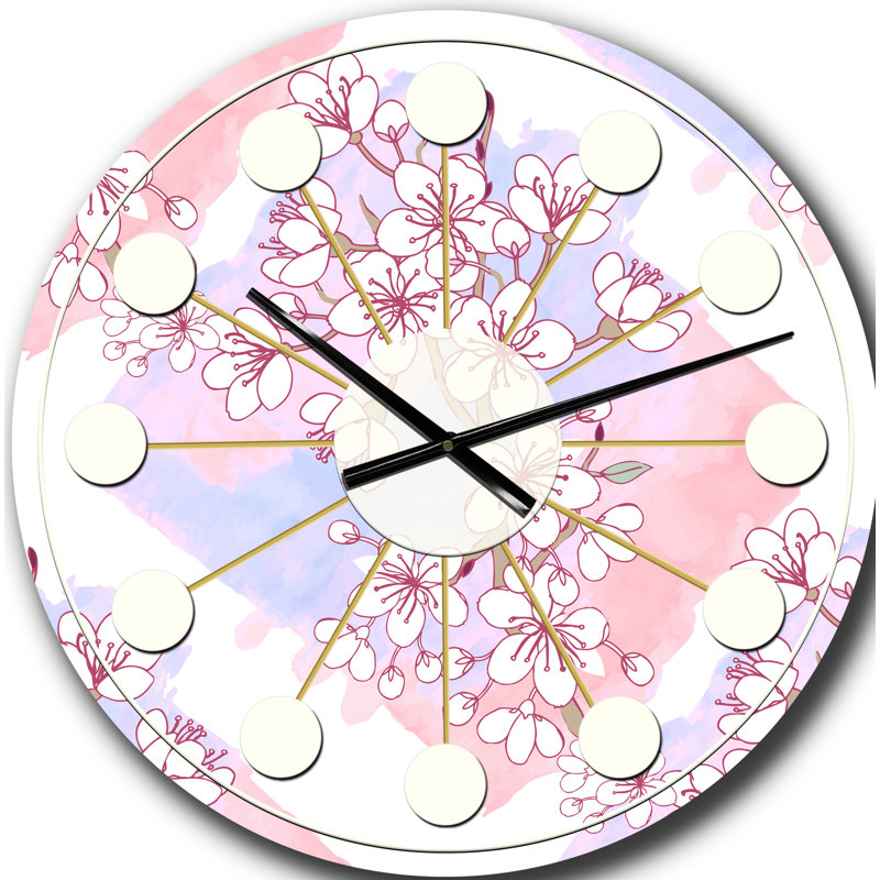 Horloge murale rétro Mid-Century, Grand