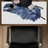 Blue feather - 15.75"x31.50" Desk mat