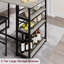 Upholstered Counter Stool with Metal Frame-1471255394