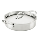 Probond® Luxe 6-quart Polished Professional Clad Stainless Steel Rondeau With Lid