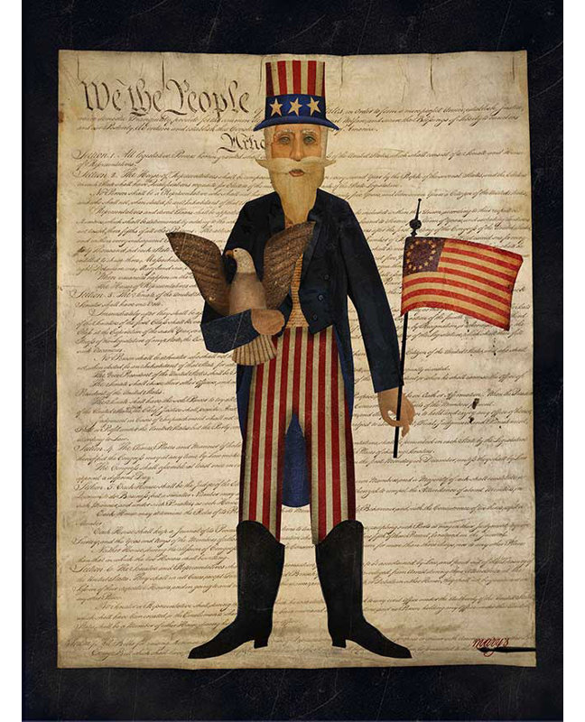" Uncle Sam " Graphic Art Print