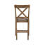 Ensemble de 2 chaises rembourrées en lin à hauteur de comptoir-53891441