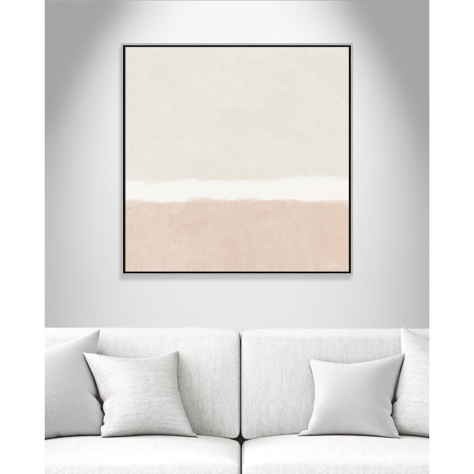 Willadeene "Slate I" Print, 37.5" H x 37.5" W, Silver Framed