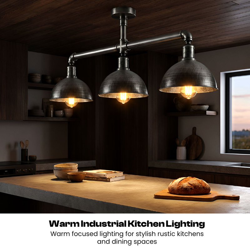 Cassander 3 - Light Pendant, Brushed Silver