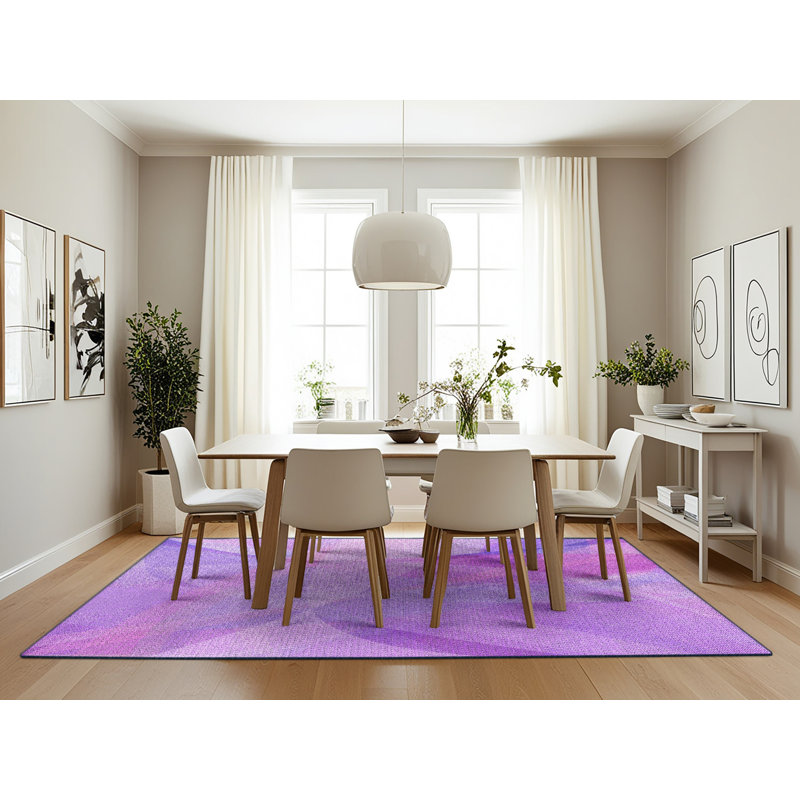 Wool Abstract Indoor Rug, Rectangle 7' x 10'
