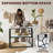 Sewing Table, Large Sewing Machine Table with Adjustable Platform and Storage Shelf - White