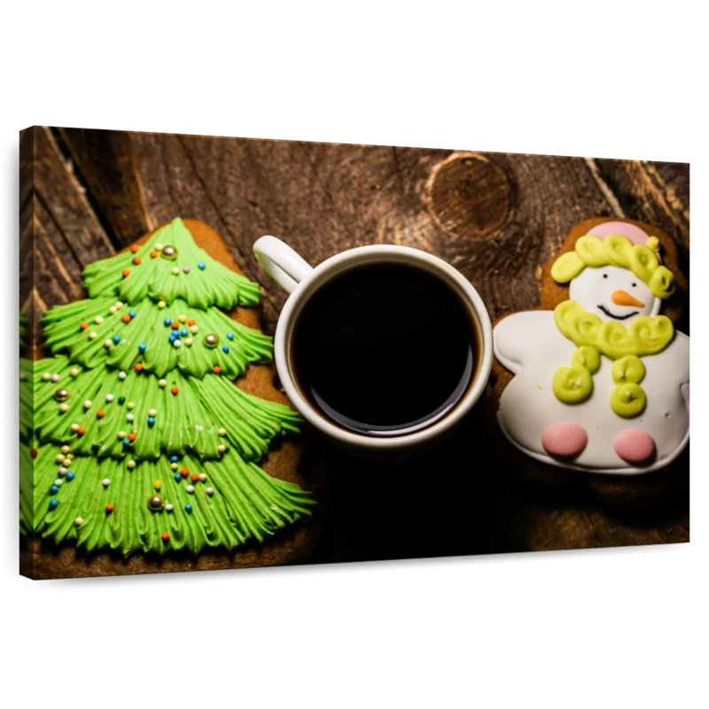 Gâteries de Noël au café Yarlin, H 32 po x l 48 po