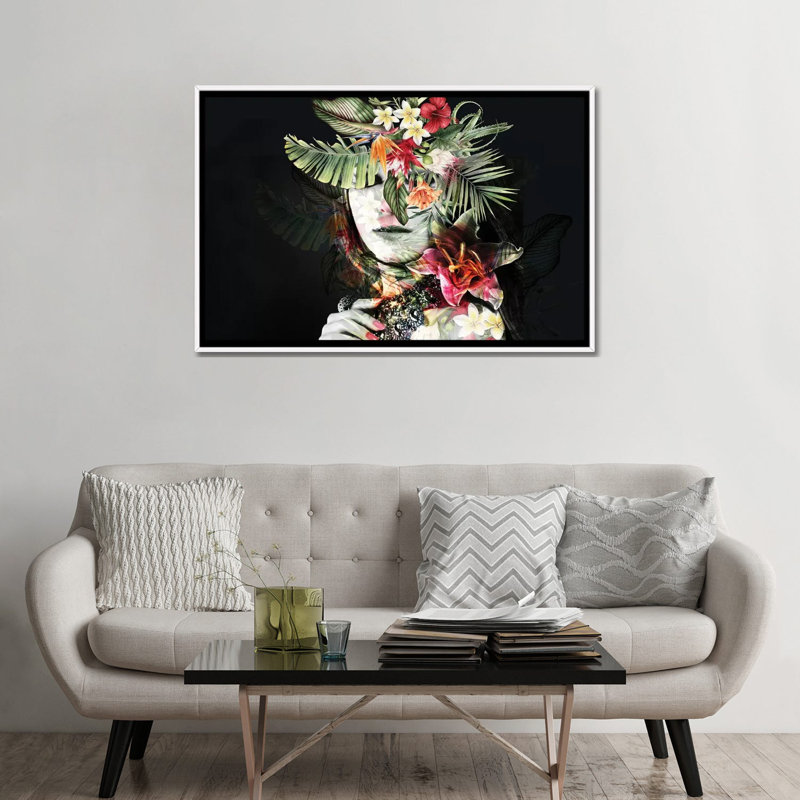 Printemps I - par Tatiana Amrein, impression, H 32 po x l 48 po x 1,5 po, Toile blanche encadrée, Aucun mat