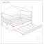 Lit cabane en bois pleine grandeur avec lit gigogne simple, design créatif et fonctionnel pour les chambres d'enfants-898074652-898074653