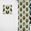 Victorian Elegance - Motif à chevrons émeraude - Rideau à chevrons - Rideau obscurcissant - 1 panneau-107561910