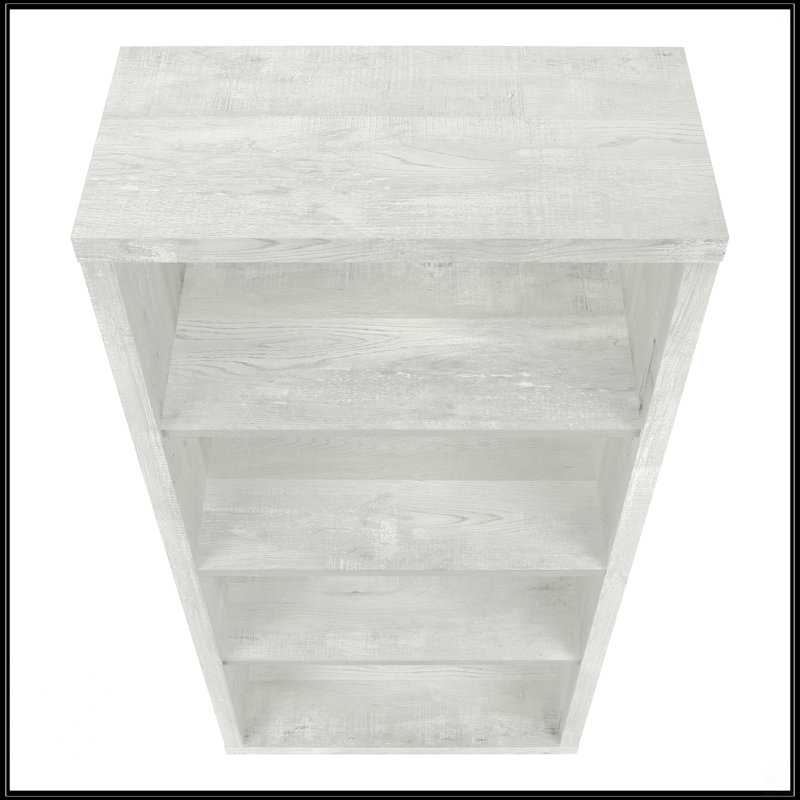 Bookshelf, Gray, (4 Shelves) 47.5"H x 23.75"W x 11.75"D