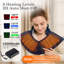 Coussin chauffant portatif et rechargeable Hothugz pour soulager les douleurs au cou, aux épaules et au dos avec 3 réglages de température