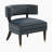 Verguet 31.5" Modern & Contemporary Accent Chair with Velvet Fabric Upholstery, Espresso Solid Wood Legs, Dacron Wrapped High-Density Foam