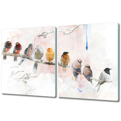 Mckesson Tempered Glass Birds Chopping Board