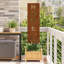  Garden Privacy Screen Anthracite 32 X 140 Cm Cold-Rolled Steel-318817951