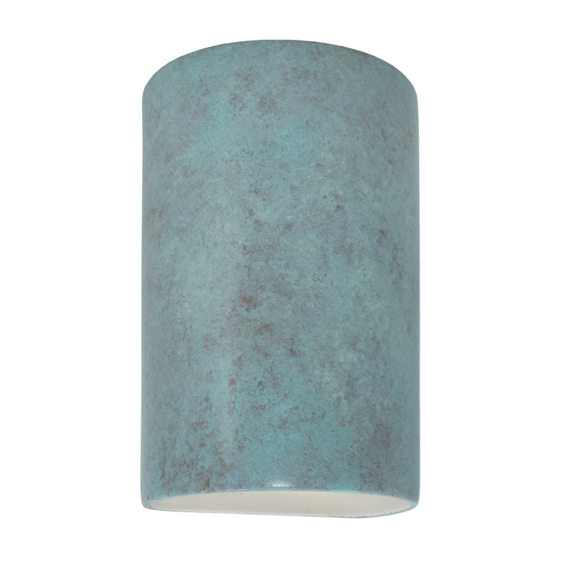 Applique murale d'extérieur 1 lumière Ambiance, Patine verde, Incandescent (Not Included), H 9,5 po x l 5,75 po x P 4,5 po
