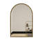 Miroir mural arqué - Miroir de meuble-lavabo élégant pour salle de bain, salon et chambre à coucher, décoration encadrée durable-198026519