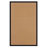 Nannette Handmade Dark Beige Berber with Black Faux Leather Border Made in the USA Area Rug-162674026