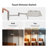 56" Dimmable LED Pharmacy Task Floor Lamp with Swivel Head Swing Arm-1927966900