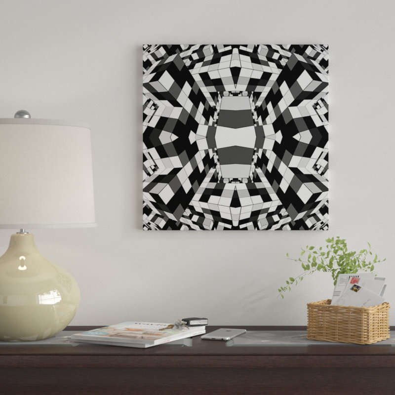 Rubik Series III by Barruf - Gallery-Wrapped Canvas Giclée, 18" H x 18" W x 1.5" D, Black Framed Canvas, No Mat