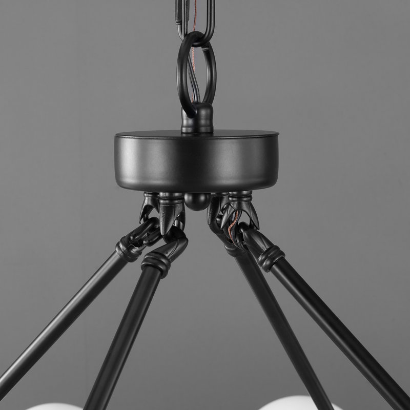 Lustre en roue de chariot à intensité variable 24 lumières Delmy