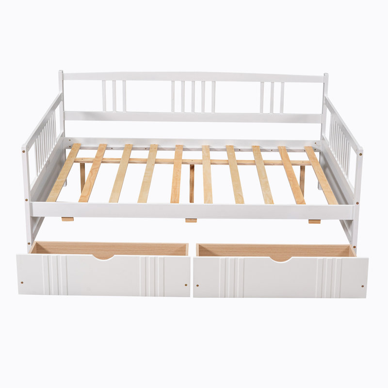 Pine Solid Wood Daybed, White