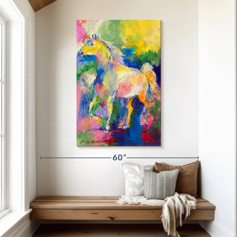 Kelan Unicorn Painting, 48" H x 32" W
