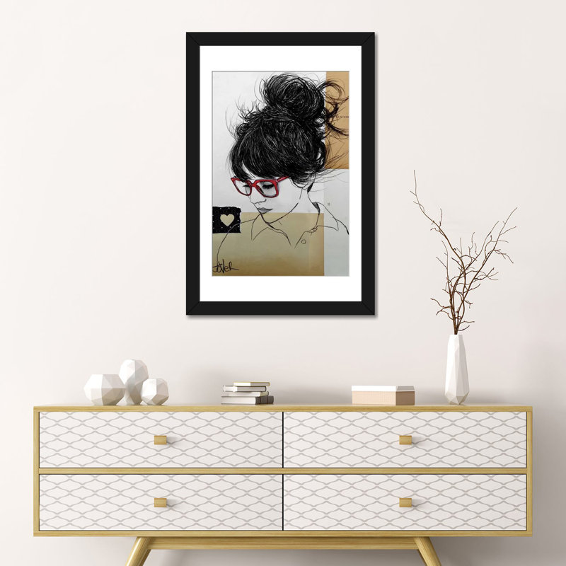 «Parfois, vous volez», impression sur toile tendue, H 32 po x l 24 po x P 1 po, Papier d'art encadré noir, Blanc