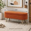 Banc de rangement avec repose-pieds ovale-62776088
