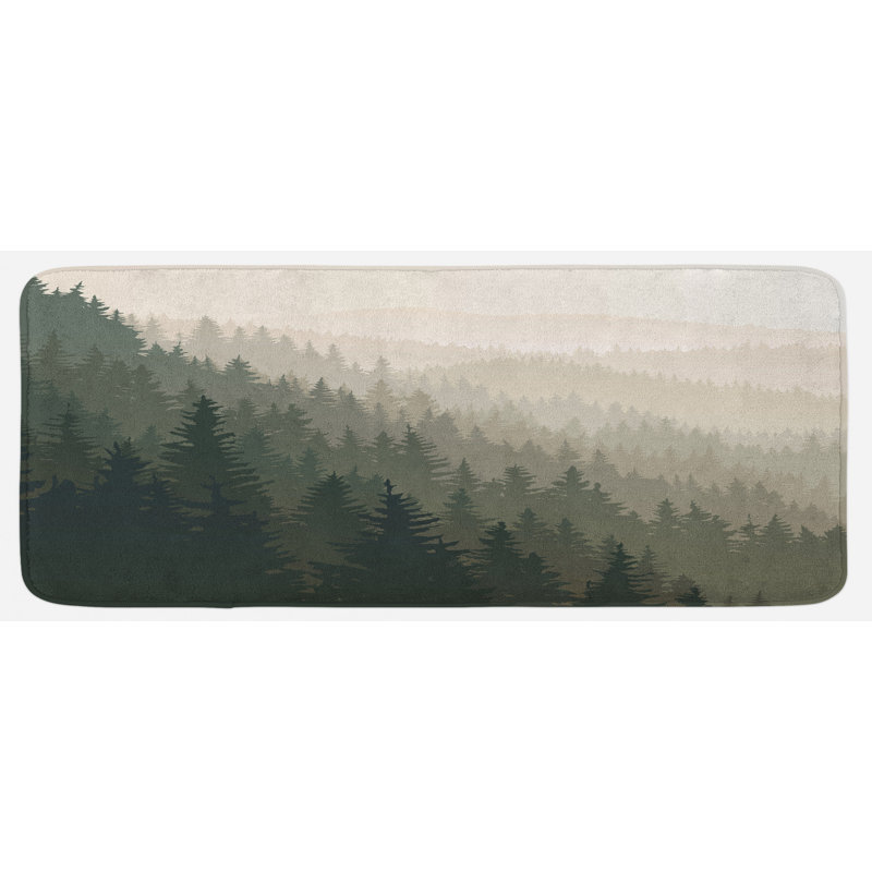 Rustic Synthetic Kitchen Mat