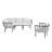 Modway Riverside 5 Piece Outdoor Patio Aluminum Set-1146680366-1146680300