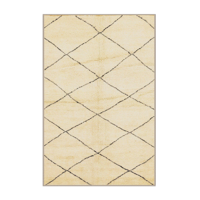 Geometric Indoor Rug, Rectangle 5' x 8'