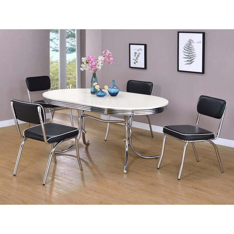 Kika 4 - Person Dining Set, Black
