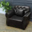 Canapés compacts, siège Chesterfield moderne en similicuir 41,3 pouces