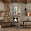 Art mural en métal luxueux «Fir Tree» par Cindy Jacobs, 16 po x 48 po