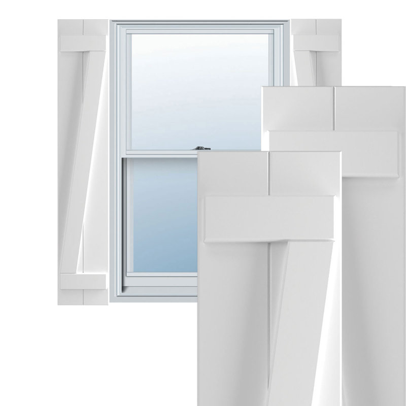 Volets en PVC True Fit, 10.75", Sans finition, 31"