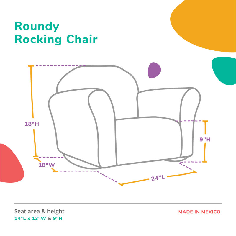 Chaise berçante pour enfants Weybridge, Lavande