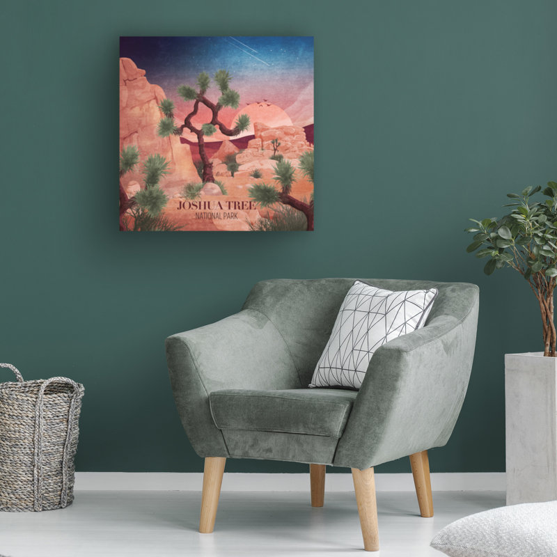 Art sur toile Emel Tunaboylu Joshua Tree, H 18 po x l 18 po