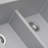 Ruvati 33 x 22 inch epiGranite Drop-in TopMount Granite Composite Quartz Double Bowl Low Divide Kitchen Sink - Arctic White Matte --110327884-48744198