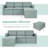 Upholstered L-Shaped Sectional Reversible-132821701