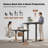 63" Solid Tabletop Dual Motor Electric Height Adjustable  Standing Desk-635357413-623853314