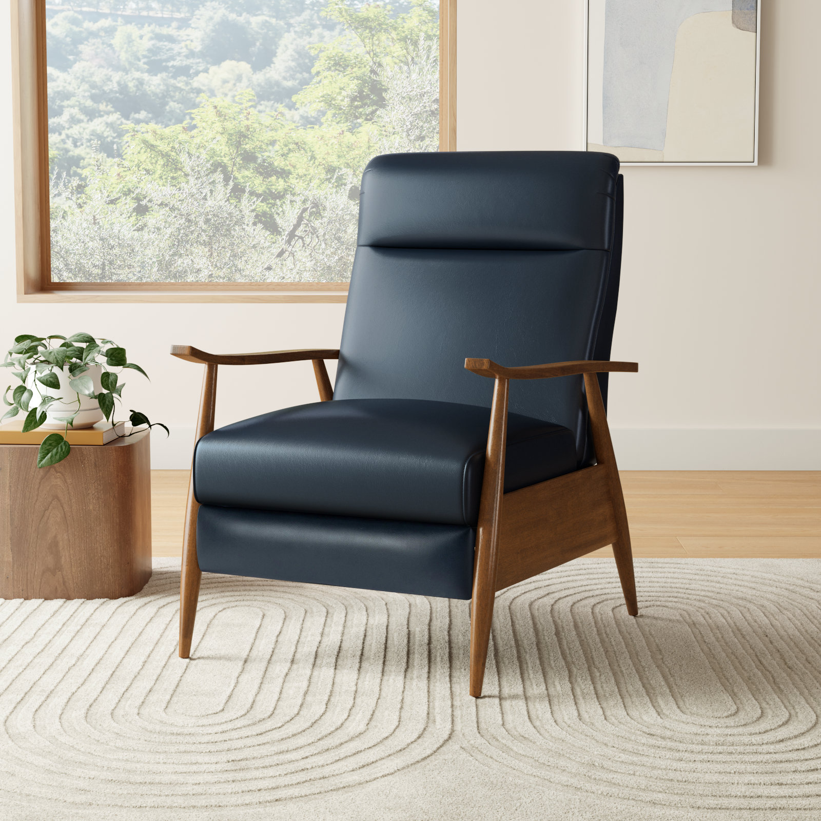 Imona 30" Manual Recliner, Blue