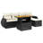 Vidaxl Garden Sofa Set Black