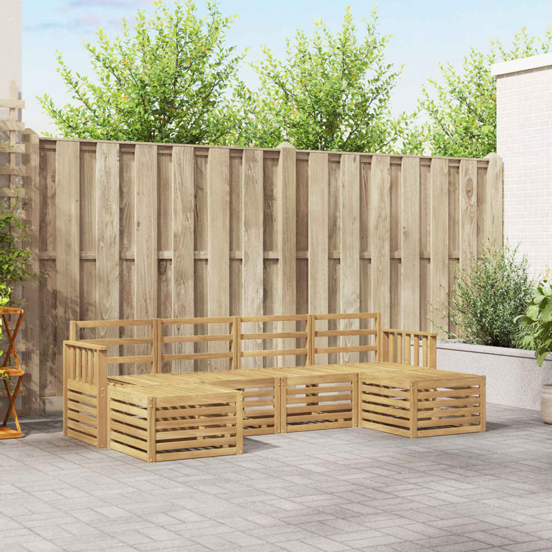 249cm Wide Patio Sectional Set