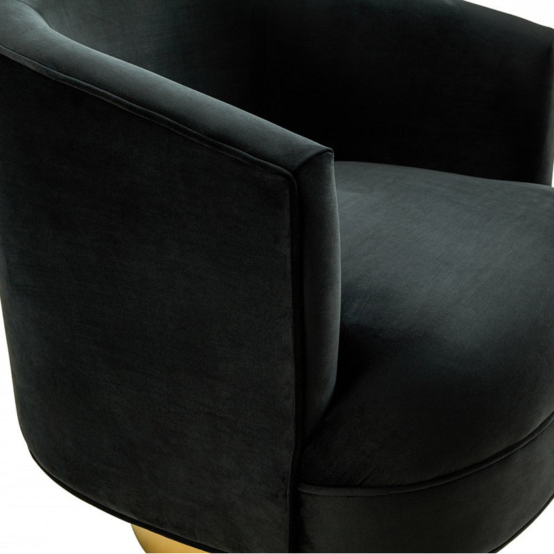 Fauteuil pivotant large de 32,09 po Teighan