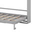Lit escamotable avec station de charge USB, armoire murale escamotable en bois Murphy-131100510