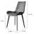 Lovise 17.7 " H Faux Leather Upholstered Metal Side Chair