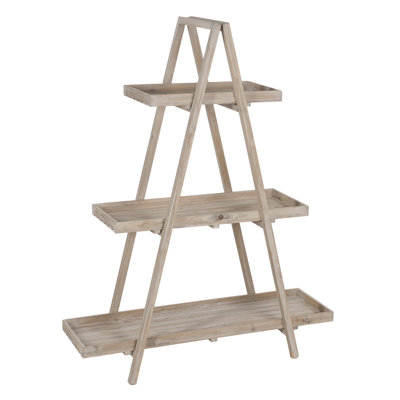 Dacey 120 cm W Solid Wood Shelving Unit